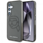 &Uuml;mbris Karl Lagerfeld Rhinestones Karl Head Logo Samsung Galaxy S25 must
