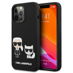 Karl Lagerfeld KLHCP13LSSKCK iPhone 13 Pro / 13 6.1" k&otilde;vakott must/must Silikoon Karl & Choupette