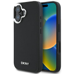 DKNY Plain H&otilde;bedane Logo MagSafe iPhone 16 &Uuml;mbris - Must