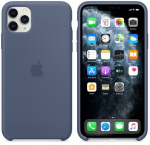 APPLE SILIKOON&Uuml;MBRIS IPHONE 11 PRO MAX MX032ZM/A ALASKA SININE ORIGINAALPITSER
