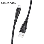 USAMS Pintas laidas U41 lightning 3m2A juodas SJ397USB01 (US-SJ397) Fast Charge