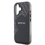 AMG Rhombs MagSafe Dėklas iPhone 16 Pro Max juodas/raudonas
