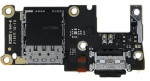 Flex Xiaomi 11T Pro koos charging connector ja microphone, SIM card contact original (service pack)