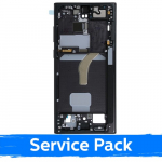 Vidurinis rėmas Samsung S908 S22 Ultra / Phantom Black / (Service Pack)