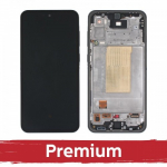 LCD ekranas suderinamas su Samsung A366 A36 5G su rėmeliu / juodas / OEM