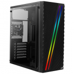 Aerocool Streak &bdquo;Midi Tower&ldquo; Juoda