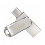 SanDisk Ultra Dual Drive Luxe USB atmintukas 64 GB USB Type-A / USB Type-C 3.2 Gen 1 (3.1 Gen 1) Nerūdijančiojo plieno
