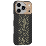 Must Benks Magnetic Armor Air Knight kevlari ja metallraamiga &uuml;mbris (C.K.FL.AP.GD.X072) mudelitele iPhone 18 Pro / iPhone 17 Pro