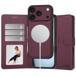 Tech-Protect Wallet MagSafe &uuml;mbris mudelile iPhone 17 Pro Max / 18 Pro Max &ndash; bordoopunane