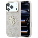 Guess 4G & Big Strass Logo &uuml;mbris mudelile iPhone 17 Pro / 18 Pro &ndash; v&auml;rv: roosa