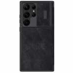 Nillkin Qin Leather Pro &Uuml;mbris jaoks Samsung Galaxy S23 Ultra Cover with Flip Camera Cover must