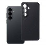 Silikoninis magnetinis dėklas, suderinamas su MagSafe, skirtas Samsung S26 Pro, juodas