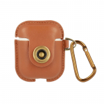 Leather &Uuml;mbris jaoks Airpods - Light brown