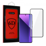 LCD apsauginis stikliukas 6D Xiaomi Redmi Note 13 Pro Plus 5G juodas