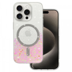 Tel Protect Moonlite Magnetinis dėklas telefonui Iphone 13 rožinis skaidrus
