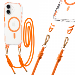 Tel Protect Strap Clear &Uuml;mbris jaoks Iphone 17 oranž