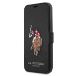 US Polo USFLBKP12LPUGFLBK iPhone 12 Pro Max 6,7" t&scaron;arna/must raamat Polo tikandiga kollektsioon