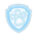 Hanging neon LED Paw Patrol on plexiglass - Paw OW-130246