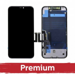 LCD Ekraan &Uuml;hildub iPhone 11 Must (INCELL koos metal plate / Premium) /*Removable IC*/