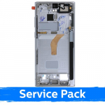 Vidurinis rėmas Samsung S908 S22 Ultra / Phantom White / (Service Pack)