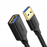 Ugreen USB 3.0 (moteri&scaron;kas) &ndash; USB 3.0 (vyri&scaron;kas) 2m (juodas) prailginimo kabelis su adapteriu