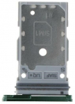 SIM kortelės laikiklis Samsung S911/S916 S23/S23 Plus Dual Green originalus (service pack)