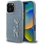 Karl Lagerfeld FW Jeans Signature Logo &Uuml;mbris iPhone 16 Pro Max - sinine