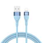 BWOO X280L Minimalist Silicone USB - Lightning kaabel 1m 3A, sinine