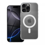 Skaidrus dėklas 2 mm IPHONE 16 Pro Max suderinamas su Magnetine (kameros apsauga) permatomas