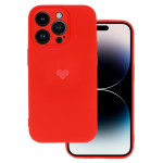 Vennus Silikoninis &scaron;irdies dėklas Iphone 13 Pro dizainas 1 raudonas