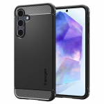 Spigen Rugged Armor &uuml;mbris seadmele Samsung Galaxy A55 5G, mattmust