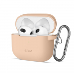 Tech-Protect Silicone Hook &Uuml;mbris jaoks Apple AirPods 3 - Beige