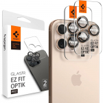 Spigen Optik Pro GLAS.TR &rdquo;EZ FIT&rdquo; Camera Protector 2-PACK jaoks iPhone 16 Pro / Pro Max - Brown