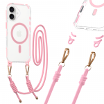 Tel Protect Strap Clear &Uuml;mbris jaoks Iphone 17 roosa