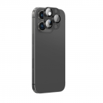 AmazingThing Aviation-Grade Alloy Karastatud klaas Lens jaoks iPhone 16 Pro / 16 Pro Max Camera Lens - Must