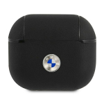 BMW AirPods 3 ehtsast nahast h&otilde;bedase logoga &uuml;mbris - must