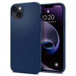 Spigen Silicone Fit Mag &uuml;mbris MagSafe'iga iPhone 14 Plus'ile - sinine