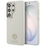 Guess &uuml;mbris Rhinestone Round Logo MagSafe Samsung Galaxy S26 Ultra beež