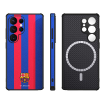 FC Barcelona dėklas Samsung Galaxy S25 magnetinis dėklas MagSafe OCFCBMCS25USE SE
