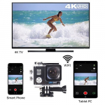 SPORTS CAMERA WIFI 4K IMMERSION 30M juodas