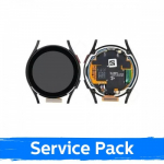 LCD ekranas suderinamas su Samsung R860 Watch 4 40mm su rėmeliu / juodas / (Service Pack)