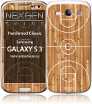 Nexgen dekoratiivne 3D-efektiga kleebis seadmele Samsung Galaxy S3, Hardwood Classic 3D