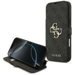 Guess Book 4G Metal Logo klapp&uuml;mbris iPhone 18 Pro Max / 17 Pro Max jaoks, must