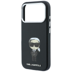 Must KARL LAGERFELD &uuml;mbris IPHONE 18 Pro Max/ 17 Pro Max (Smooth Ikonik Sketch) jaoks, &uuml;hildub MagSafe'iga