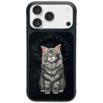 NIMMY case LUCKY FASHION CAT compatible with MagSafe for IPHONE 18 Pro Max/17 Pro Max black