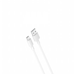 XO cable NB156 USB - microUSB 1,0 m 2,4A valge