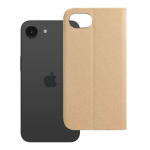 SENSITIVE knygos tipo dėklas telefonui IPHONE 16e (SE 4 2025) auksinis