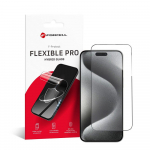 Forcell Flexible Nano Glass 5D Apsauginis stiklas (m) skirtas iPhone 15 Pro Max - juodas (m)