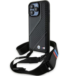 BMW M Edition Carbon Stripe & Strap &uuml;mbris jaoks iPhone 15 Pro Max - must