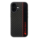 Audi Carbon Fiber Stripe &Uuml;mbris jaoks iPhone 16 6.1" - must